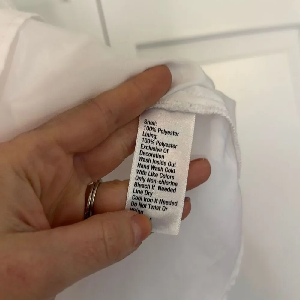 Kaari blue white lace overlay swing tank size small - Picture 5 of 9